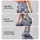 Blue and Ivory Vintage Botanical Florals for Relaxed Coastal Weekend Style for Women Leggings - 2