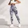 Blue and Ivory Vintage Botanical Florals for Relaxed Coastal Weekend Style for Women Leggings - 5