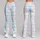 Pastel Tartan Hearts and Stars for Sweet Casual Everyday Style Leggings - 9