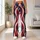 American Stars And Stripes Red White Blue Patriotic Summer Celebration Style Leggings - 10