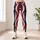American Stars And Stripes Red White Blue Patriotic Summer Celebration Style Leggings - 4