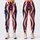 American Stars And Stripes Red White Blue Patriotic Summer Celebration Style Leggings - 3