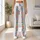 Colorful Floral Lace Stripes for Beach Days, Festivals, and Everyday Boho Style Leggings - 10
