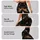 Black Gold Starry Night Sky Sparkle for Evening Outfits and Celestial Style Leggings - 2