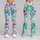 Pastel Tropical Leaf Swirls for Bright Spring Getaways and Sunny Weekend Escapes Leggings - 9