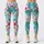 Pastel Tropical Leaf Swirls for Bright Spring Getaways and Sunny Weekend Escapes Leggings - 3
