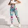 Pastel Tropical Leaf Swirls for Bright Spring Getaways and Sunny Weekend Escapes Leggings - 4