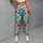 Pastel Tropical Leaf Swirls for Bright Spring Getaways and Sunny Weekend Escapes Leggings - 4