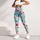 Pastel Tropical Leaf Swirls for Bright Spring Getaways and Sunny Weekend Escapes Leggings - 6