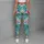 Pastel Tropical Leaf Swirls for Bright Spring Getaways and Sunny Weekend Escapes Leggings - 5