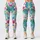 Pastel Tropical Leaf Swirls for Bright Spring Getaways and Sunny Weekend Escapes Leggings - 1