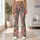 Pink Paisley Floral Motifs for Yoga, Travel, and Everyday Bohemian Lifestyle Wear Leggings - 12