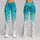 Turquoise Seafoam Shimmer for Sunny Beach Days and Relaxed Coastal Summer Getaways Leggings - 9