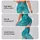 Turquoise Seafoam Shimmer for Sunny Beach Days and Relaxed Coastal Summer Getaways Leggings - 2