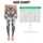 Silver Gray Wildflower Florals for Coastal Weekends and Everyday Relaxed Lifestyle Leggings - 1