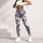 Silver Gray Wildflower Florals for Coastal Weekends and Everyday Relaxed Lifestyle Leggings - 5