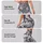 Silver Gray Wildflower Florals for Coastal Weekends and Everyday Relaxed Lifestyle Leggings - 2
