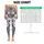 Silver Gray Wildflower Florals for Coastal Weekends and Everyday Relaxed Lifestyle Leggings - 3