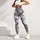 Silver Gray Wildflower Florals for Coastal Weekends and Everyday Relaxed Lifestyle Leggings - 5