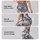 Silver Gray Wildflower Florals for Coastal Weekends and Everyday Relaxed Lifestyle Leggings - 2
