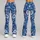 Blue Denim and White Lace Florals for Coastal Summer Outings and Relaxed Weekend Style Leggings - 9