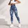 Blue Denim and White Lace Florals for Coastal Summer Outings and Relaxed Weekend Style Leggings - 5