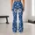 Blue Denim and White Lace Florals for Coastal Summer Outings and Relaxed Weekend Style Leggings - 10