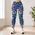Blue Denim and White Lace Florals for Coastal Summer Outings and Relaxed Weekend Style Leggings - 4