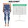 Blue Denim and White Lace Florals for Coastal Summer Outings and Relaxed Weekend Style Leggings - 1