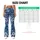 Blue Denim and White Lace Florals for Coastal Summer Outings and Relaxed Weekend Style Leggings - 7