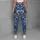 Blue Denim and White Lace Florals for Coastal Summer Outings and Relaxed Weekend Style Leggings - 4