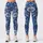 Blue Denim and White Lace Florals for Coastal Summer Outings and Relaxed Weekend Style Leggings - 1