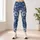 Blue Denim and White Lace Florals for Coastal Summer Outings and Relaxed Weekend Style Leggings - 6