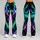 Neon Aurora Fracture Lines for Night Workouts and Bold Everyday Activewear Style Leggings - 9
