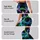 Neon Aurora Fracture Lines for Night Workouts and Bold Everyday Activewear Style Leggings - 2