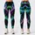 Neon Aurora Fracture Lines for Night Workouts and Bold Everyday Activewear Style Leggings - 1