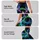 Neon Aurora Fracture Lines for Night Workouts and Bold Everyday Activewear Style Leggings - 2