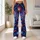 Red White Blue Fireworks for Fourth of July Celebrations and Summer Parties Leggings - 11