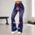 Red White Blue Fireworks for Fourth of July Celebrations and Summer Parties Leggings - 10