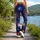 Red White Blue Fireworks for Fourth of July Celebrations and Summer Parties Leggings - 12