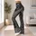 Monochrome Winged Celtic Knot Emblem for Yoga, Festivals, and Everyday Bohemian Wear Leggings - 11