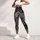 Monochrome Winged Celtic Knot Emblem for Yoga, Festivals, and Everyday Bohemian Wear Leggings - 4