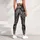 Monochrome Winged Celtic Knot Emblem for Yoga, Festivals, and Everyday Bohemian Wear Leggings - 5