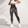 Monochrome Winged Celtic Knot Emblem for Yoga, Festivals, and Everyday Bohemian Wear Leggings - 6