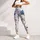 Blue And Ivory Wildflower Sprigs For Coastal Escapes And Relaxed Everyday Style Wear Leggings - 4