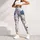 Blue And Ivory Wildflower Sprigs For Coastal Escapes And Relaxed Everyday Style Wear Leggings - 6