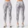 Black And White Honeycomb Hexagons For Chic Everyday Casual Style And Active Living Leggings - 3