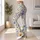 Blue and Gold Meadow Flowers for Summer Walks and Easy Everyday Style for Women Leggings - 12