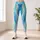 Ocean Blue And Turquoise Stripes For Breezy Summer Beach Days And Coastal Escapes Leggings - 4