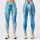 Ocean Blue And Turquoise Stripes For Breezy Summer Beach Days And Coastal Escapes Leggings - 3